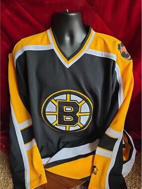 Boston Bruins Jersey XXL Mens Starter Black Vintage Hockey Jersey NWOT